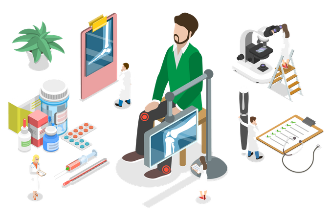 Treatment of Joints Disorder  Illustration