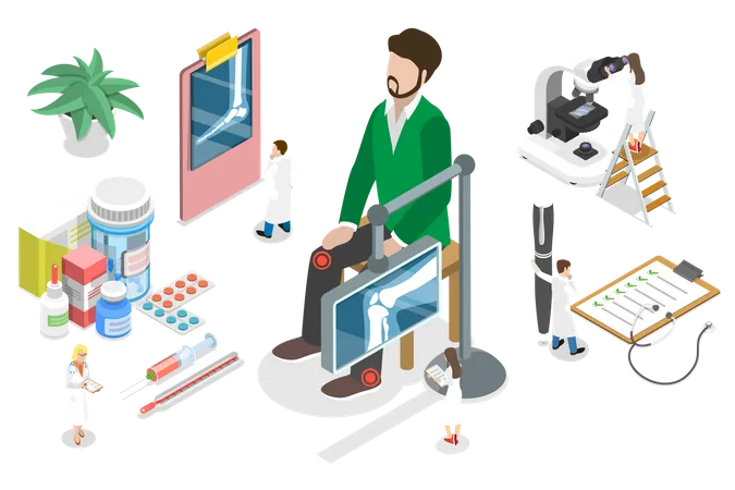 Treatment of Joints Disorder  Illustration