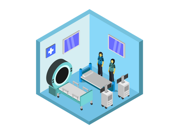 Treatment room  イラスト