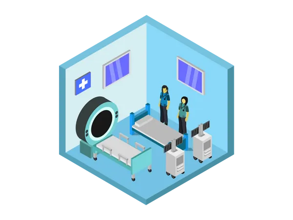 Treatment room  イラスト