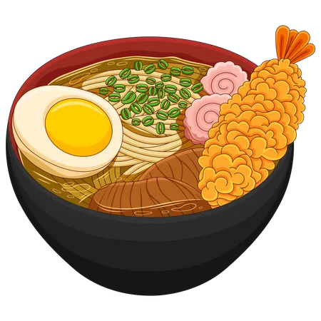 Udon (Nudeln)  Illustration