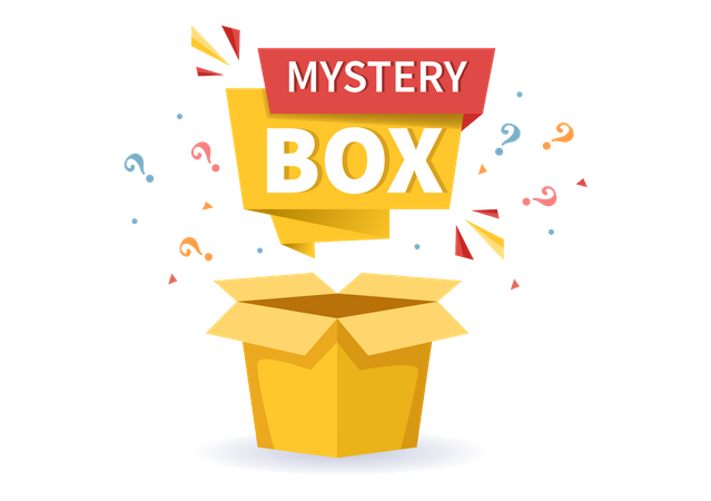 Caja misteriosa unboxing  Ilustración