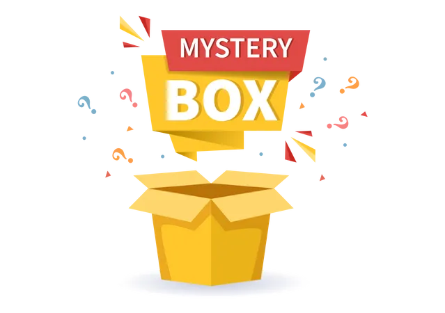 Caja misteriosa unboxing  Ilustración