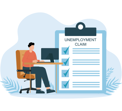 Unemployment Claim  Illustration