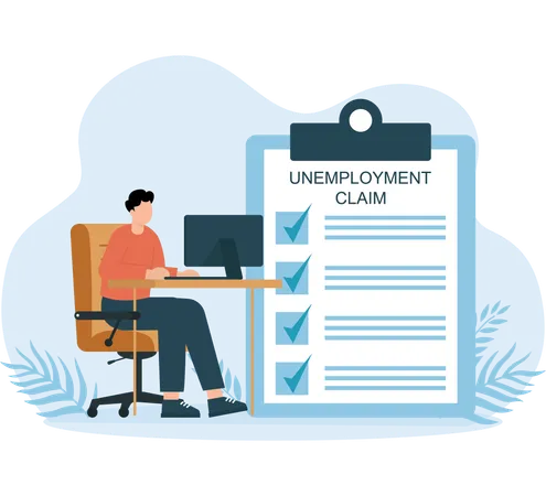 Unemployment Claim  Illustration