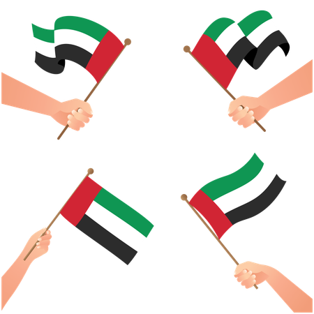 United Arab Emirates happy national day  Illustration