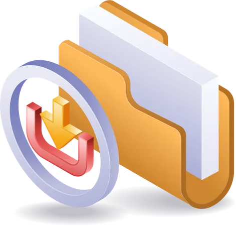 Upload and download folder data  Illustration