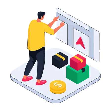 Upload product to inventory  Illustration