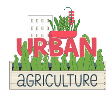 Urban agriculture  Illustration