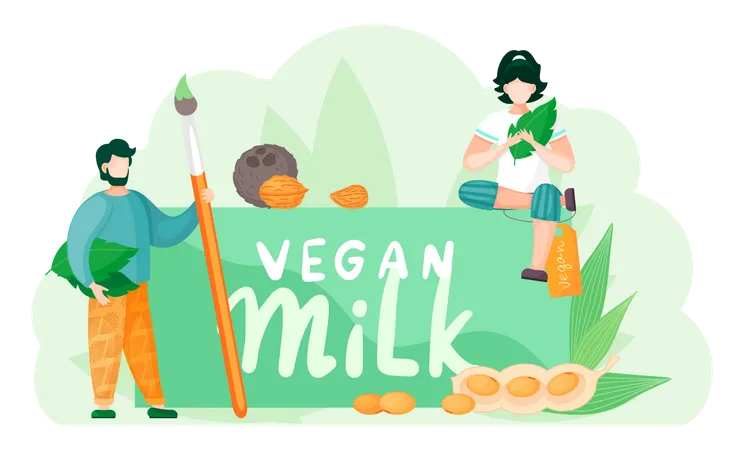 Use Vegan milk  Illustration