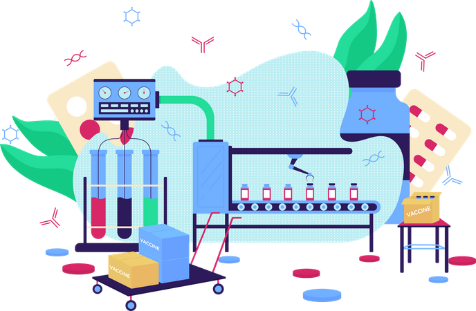 Vaccine development  Illustration