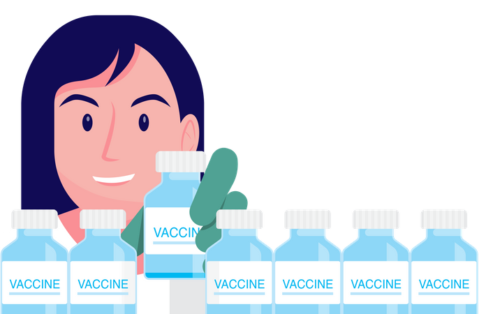 Vaccine warehouse  Illustration