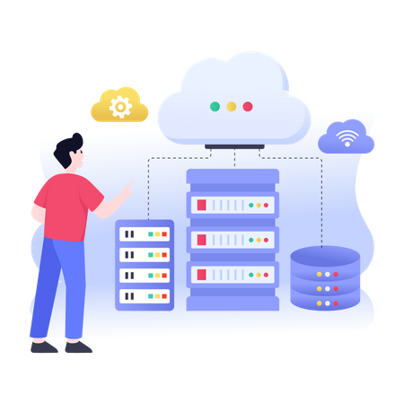 Verteilte Datenbank  Illustration