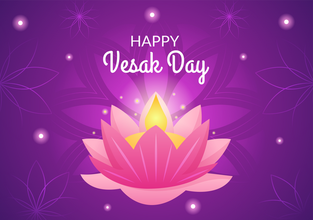 Vesak Day Celebration  일러스트레이션