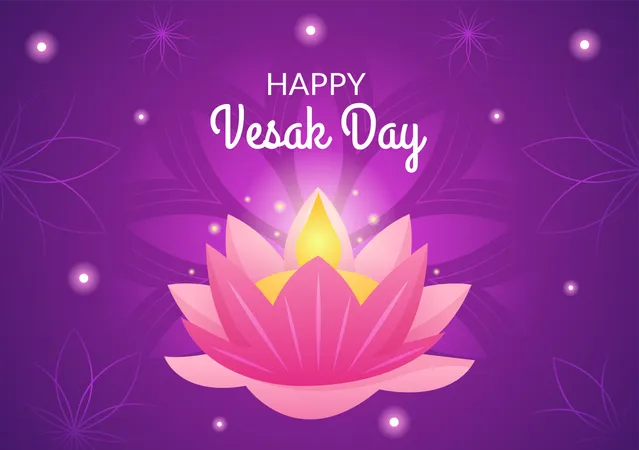 Vesak Day Celebration  일러스트레이션