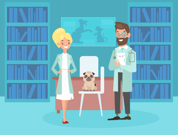 Veterinary doctor  Illustration