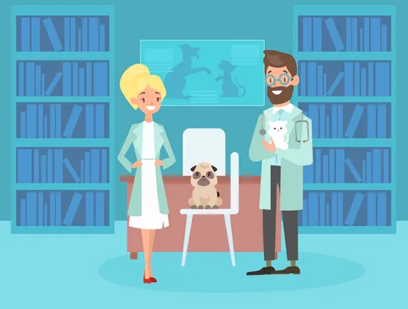 Veterinary doctor  Illustration