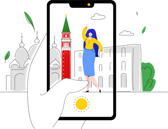 Viajar a Italia  Ilustración