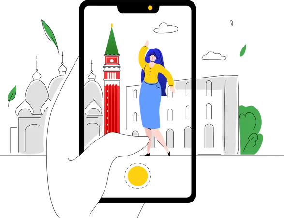 Viajar a Italia  Ilustración