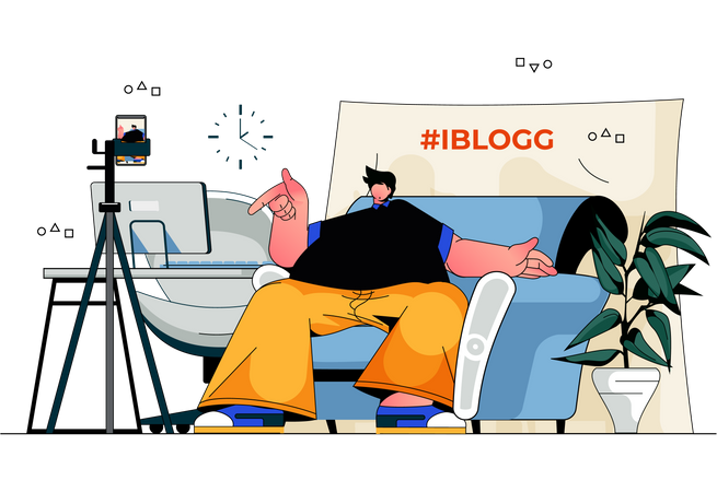 Video-Blogging  Illustration