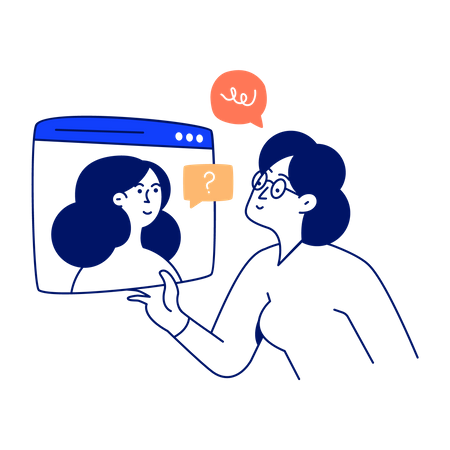 Video Call  Illustration