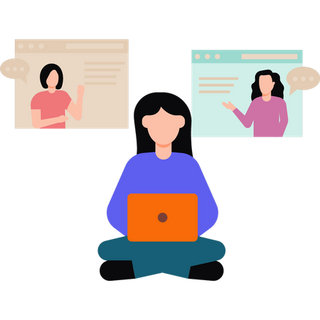 Video conference  Illustration