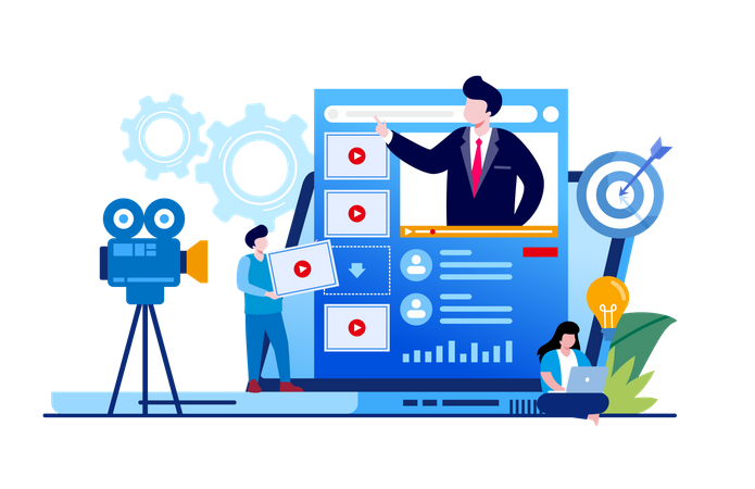 Video marketing  Illustration