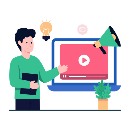 Video Marketing  Illustration