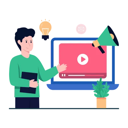 Video Marketing  Illustration