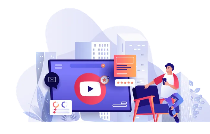 Video marketing  Illustration