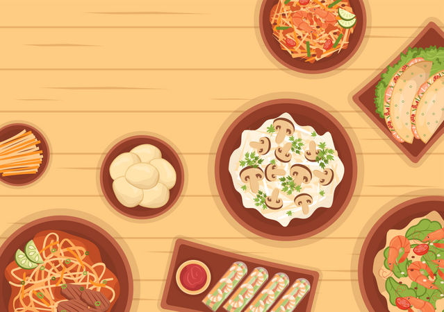 Vietnamese Cuisine  イラスト