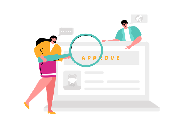 Visa approval  Illustration