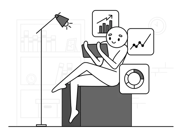 Vista analítica de verificación de caracteres  Ilustración