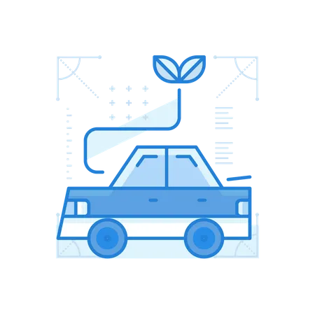 Voiture sans pollution  Illustration