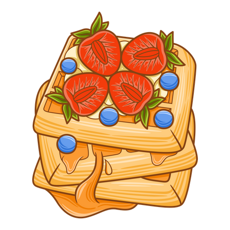 Waffles  Illustration