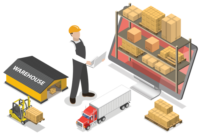 Warehouse Management System  Illustration