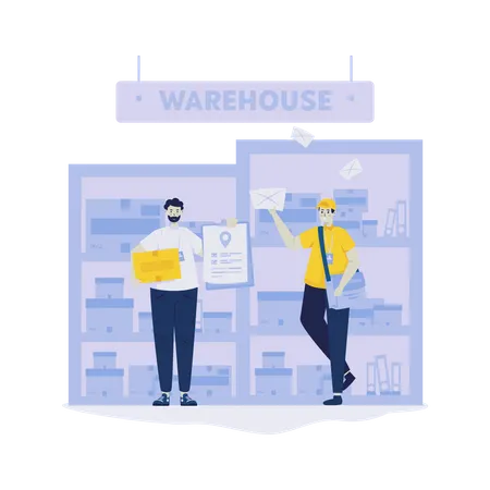 Warehouse shipping division  Illustration