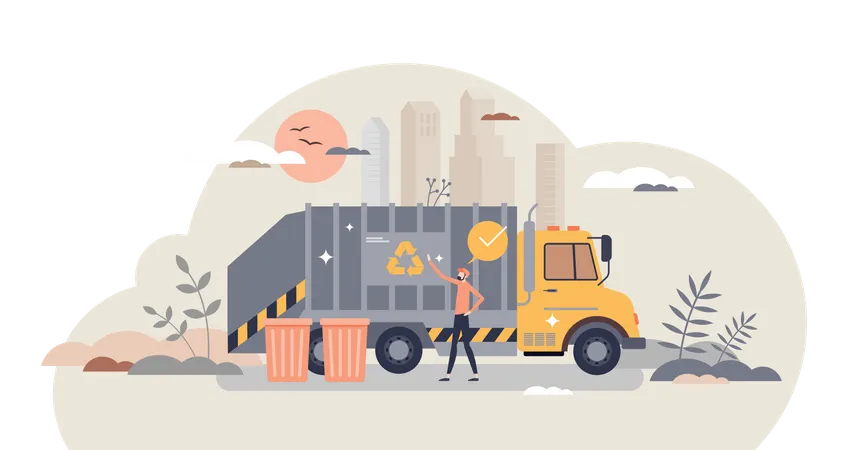 Waste management  Illustration