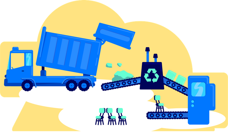 Waste management  Illustration