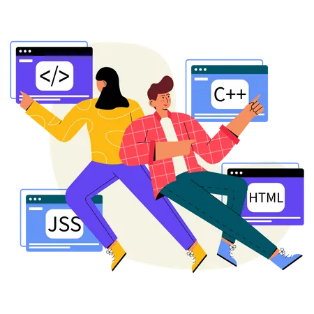 Web Development  イラスト