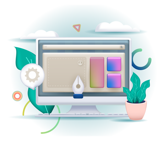 Interface utilisateur Web  Illustration