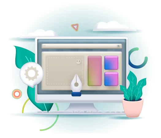 Interface utilisateur Web  Illustration