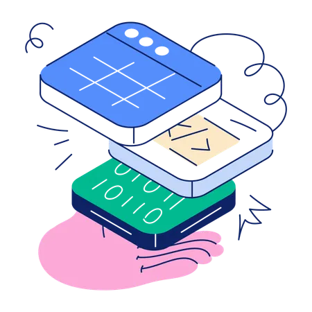 Website Layers  Illustration