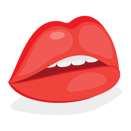 Weibliche Lippen  Illustration