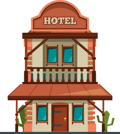 Western Building  イラスト