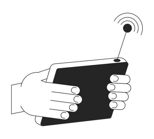 Wireless control console  Illustration