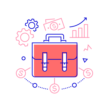 Geschäft und Finanzen  Illustration