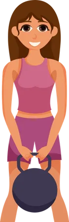 Woman doing Exercise  Illustration