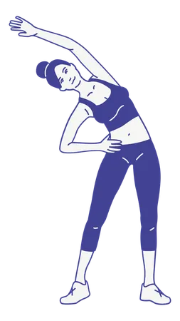 Woman exercising  Illustration