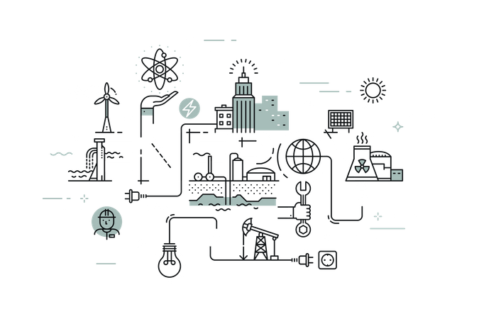 Word energy  Illustration